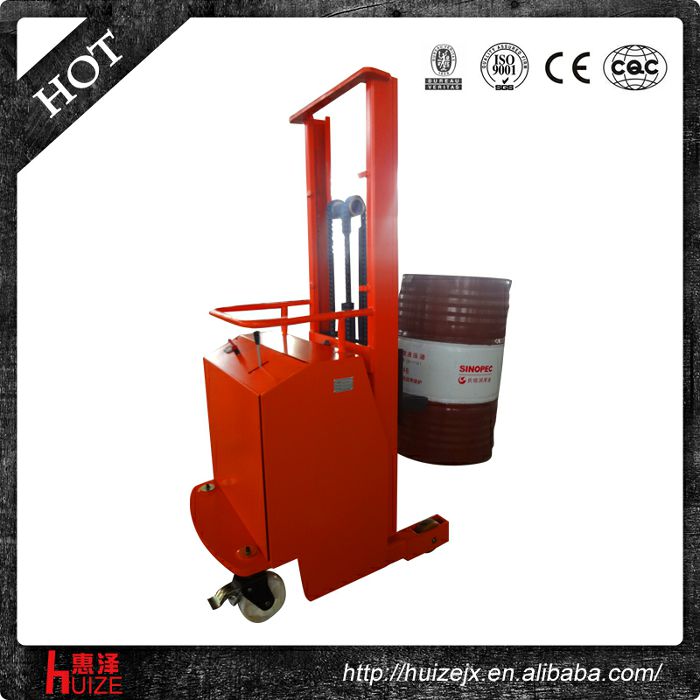 2半電動配重油桶車（無底腿，只堆垛，不翻轉）