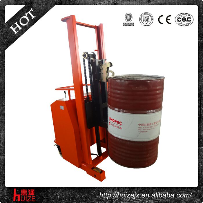 半電動配重油桶車（無底腿，只堆垛，不翻轉）3